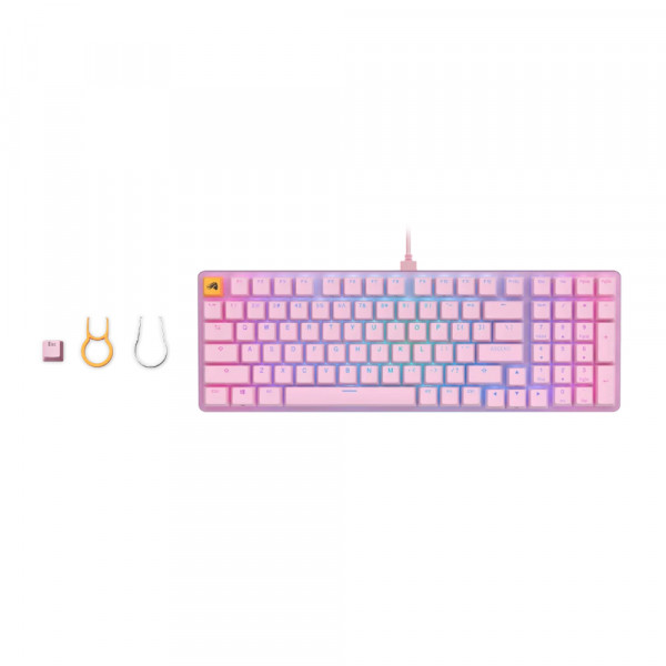 Glorious GMMK 2 Full Size (96%) Pink Pre-Built Fox Linear Switch  